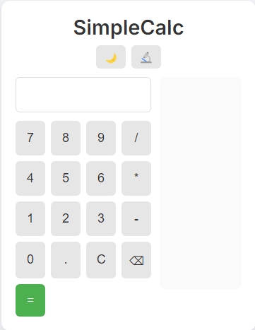 Simple Calculator App preview